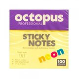 Octopus Samolepljivi blokčići 75x75 neon žuti UNL-2042 100lista | ePonuda.com