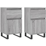 Maison Chic Komoda - Predalnik 2 kosa siva sonoma 40x35x70 cm inženirski les, (21720751) | Shoptok.si