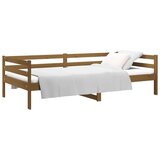  Dnevna postelja medeno rjava 90x190 cm trdna borovina, (20646399) | Shoptok.si