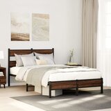 Maison Chic Posteljni okvir - Dvoposteljna postelja - Zakonska postelja brez vzmetnice hrast 120x190 cm inženirski les-J11899, (21772971) | Shoptok.si
