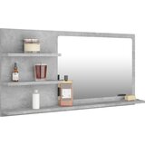  Kupaonsko ogledalo boja betona 90x10,5x45 cm konstruirano drvo | Eponuda.com