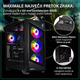GREED MK5 Intel - Gaming Pc / računalnik - Intel Core i7 12700F + Nvidia Geforce RTX 5070 12GB - 4,9 GHZ - 32GB RAM - 1TB SSD - WLAN + Win11 Pro, (21999106) | Shoptok.si