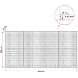  Gabion s žicom debljine 3,5 mm i mrežom 5x10 cm 400x10x200 cm | shoptok.hr