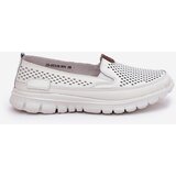 VINCEZA Perforated Ballet Flats Made Of Natural Leather | ePonuda.com