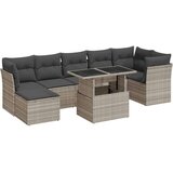  8-dijelni set vrtnih sofa od poliratana s jastucima svjetlosivi | shoptok.hr