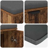  Klupa za hodnik s jastukom s vratima Staro drvo 80 x 38 x 46 cm | shoptok.hr