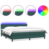 Box spring postelja z vzmetnico temno zelena 180x220 cm žamet, (21793213) | Shoptok.si