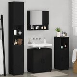  Set namještaja za kupaonicu 4 kom. Crna 61 x 35 x 64 cm | shoptok.hr