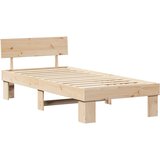  Krevetna konstrukcija Prirodna 75 x 190 cm Čvrsto borovo drvo | shoptok.hr