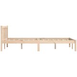  Krevetna konstrukcija Prirodna 152 x 203 cm Čvrsto borovo drvo | Eponuda.com
