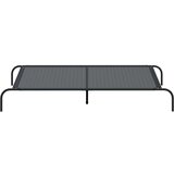 vidaXL dvignjena pasja postelja črna 150x90x20 cm tekstilen in jeklo | Shoptok.si