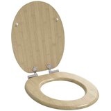 Toaletni pokrov s tiho zaporo 2 pcs Svetla bambusova barva, (5000208008) | Shoptok.si