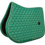 Kentucky Horsewear Skakalna podsedelnica Velvet z vzorcem konjev, FULL - Green Cene