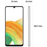Samsung Smartphone 6.4",5G,Dual SIM,Octa Core 2.4GHz, RAM 6GB,48Mpx - Galaxy A33 5G 6GB/128GB White EU | Eponuda.ba