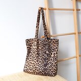 Venisymlis Ženska Ročna Torbica Iz Platnenega Leoparda Nakupovalna Torba Torba Za Čez Ramo, (22069979) | Shoptok.si