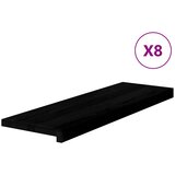  Gazišta stepenice 8 kom tamnosmeđi 80x30x2 cm masivna hrast | Eponuda.ba