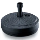 Postolje za Vrtni Suncobran Crni fi 390x130mm 10L