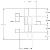 Hanah home Zidna polica Bombe White | ePonuda.com