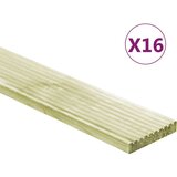 vidaXL Podne obloge 16 kom 2 32 m² 1 m impregnirana masivna borovina | shoptok.hr