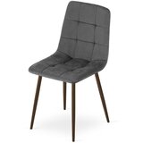 KARA stolica - tamnosivi baršun / noge od oraha x 1 | shoptok.hr