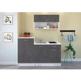 P & B Kuhinjski Blok Brez Aparatov Smart, Siva, Bela, 160cm Cene