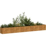 vidaXL Planter Rusty 360x40x40 cm Vremensko odporno jeklo | Shoptok.si