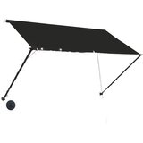 Tenda na uvlačenje s LED svjetlima 250 x 150 cm antracit | shoptok.hr
