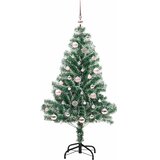  Umjetno Božićno Drvo s Snježnim Flokom i LED Svjetlom 150 cm | shoptok.hr