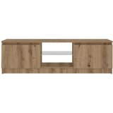vidaXL TV omarica z LED artisan hrast 120x30x36 cm inženirski les Cene