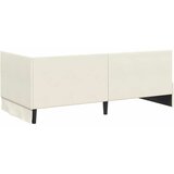  Kutni okvir kreveta s uzglavljem Krema 90 cm x 200 cm Baršun | shoptok.hr