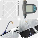  Vrtna saksija 5 pcs Bijeli 120 x 120 x 142 cm Plastika | shoptok.hr