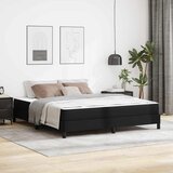  Krevetna konstrukcija s madracem Crna 180 x 200 cm tkanina | shoptok.hr