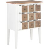 Maison Chic Komoda - Predalnik iz trdnega lesa 54x30x80 cm bela, (21718501) Cene