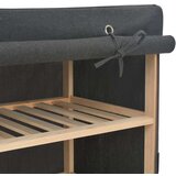 Ormarić za cipele s pokrovom od tkanine 79 x 40 x 80 cm sivi | shoptok.hr
