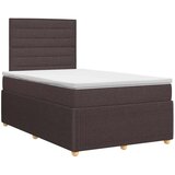  Boxspring krevet s madracem Tamno smeđa 120 x 200 cm Tkanina - Tamno smeđa 120 x 200 cm Dizajn linija | shoptok.hr