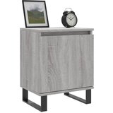  Noćni ormarići 2 kom boja hrasta 40x30x50 cm konstruirano drvo Siva | shoptok.hr