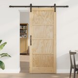 vidaXL drsna vrata z opremo 83x202 cm trdi bor, notranja vrata 'ORKDAL'83x202x4 cm trdi bor Cene