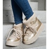  Beige platform snow boots insulated with fur Sapphi | ePonuda.com