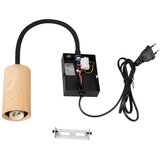  Brilagi - Fleksibilna zidna lampa SELE 1xGU10/30W/230V crna/dekor hrasta | Eponuda.com
