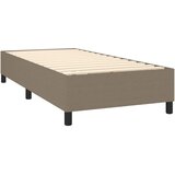  box spring s madracem LED smeđesivi 90x200 cm tkanina | shoptok.hr