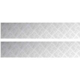  Stepenica Pravokutni 2 pcs Srebrno 100 x 20 cm Aluminij | shoptok.hr