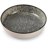 ONA Crni/krem dubok tanjur od kamenine ø 18,5 cm Gravel – Cijene