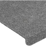  Samoljepljivi otirači za stepenice 15 kom 65x24,5x3,5 cm sivi | shoptok.hr