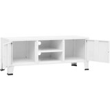 vidaXL industrijska TV omarica bela 105x35x42 cm kovina | Shoptok.si