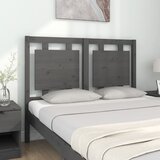  Uzglavlje za krevet sivo 125,5 x 4 x 100 cm od masivne borovine | shoptok.hr