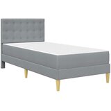  Okvir kreveta s madracem Svijetlo siva 90 x 200 cm tkanina | shoptok.hr