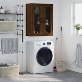 Maison Chic Stenska omarica - Zidna omarica rjav hrast 69,5x34x90 cm iu494, (22063260) | Shoptok.si