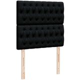 vidaXL Otomanski posteljni okvir z vzmetnico črn 80x200 cm blago | Shoptok.si