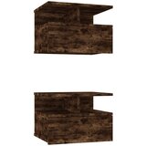 Maison Chic Lebdeči Dvo delni komplet Nočne omarice - Nočne mize dim. hrast 40x31x27 cm inž. les, (21689052) | Shoptok.si