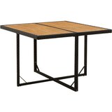 vidaXL Vrtni stol crni 109 x 107 x 74 cm od poliratana i drva bagrema Cijene
